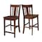 Whitewood Industries Solid Wood San Remo Counter Height Dining Stool - 24" Seat Height S581-102 - alternate 7